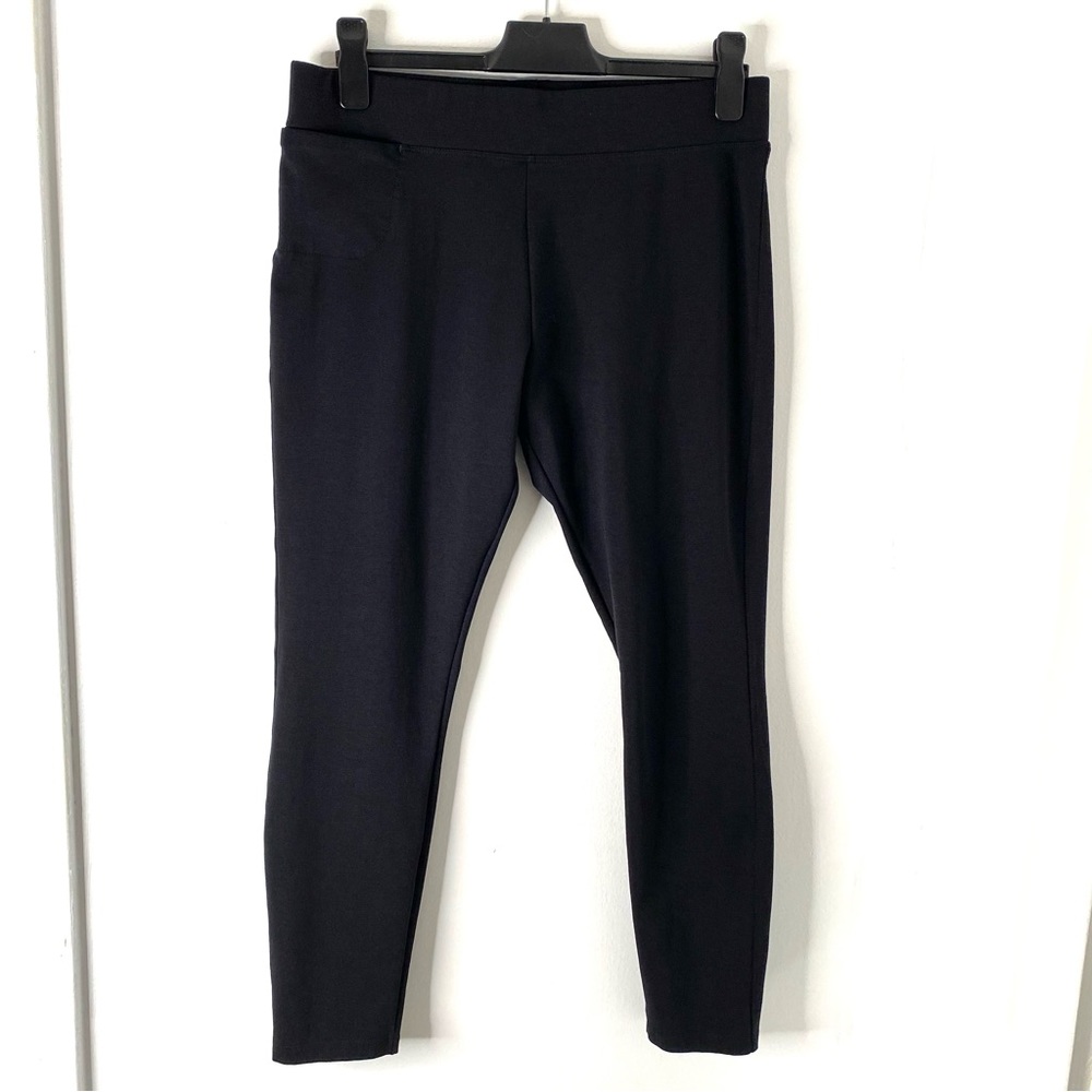 Black Women's Ponte Leggings Pants 16